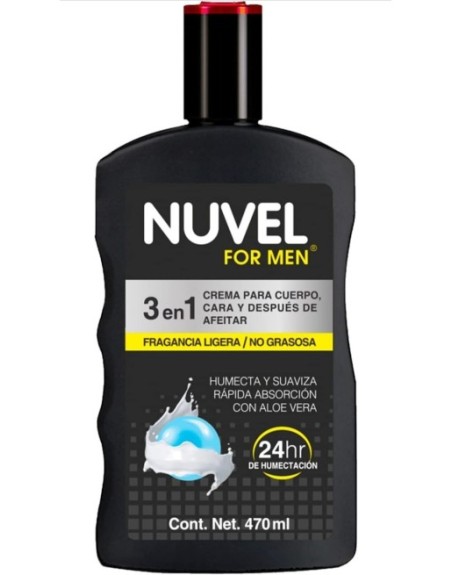 NUVEL CREMA FOR MEN 3 EN 1 470ML