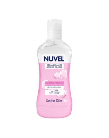 NUVEL DESMAQUILLANTE BIFASICO OIL FREE PIEL MIXTA 125ML