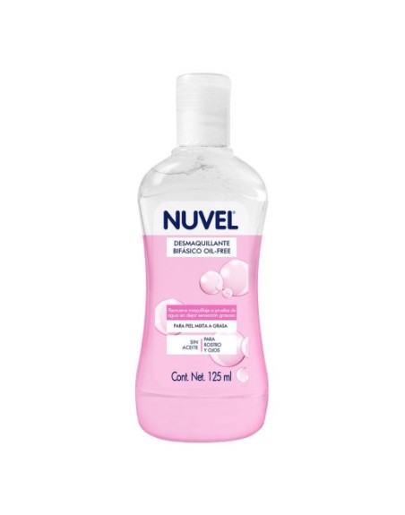 NUVEL DESMAQUILLANTE BIFASICO OIL FREE PIEL MIXTA 125ML
