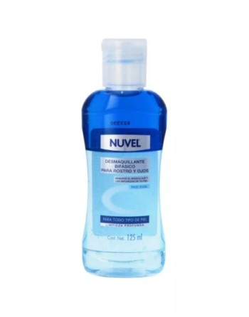 NUVEL DESMAQUILLANTE BIFASICO PARA ROSTRO Y OJOS TODO TIPO DE PIEL  125ML