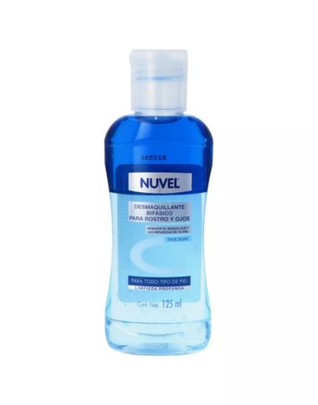 NUVEL DESMAQUILLANTE BIFASICO PARA ROSTRO Y OJOS TODO TIPO DE PIEL  125ML