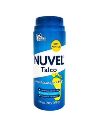 NUVEL TALCO DESODORANTE PARA PIES MENTOL 100G