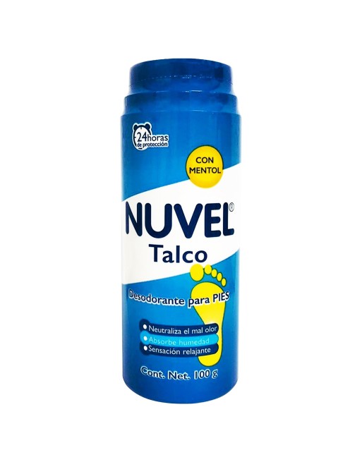 NUVEL TALCO DESODORANTE PARA PIES MENTOL 100G