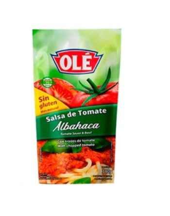 OLE SALSA DE TOMATE CON ALBAHACA 340G