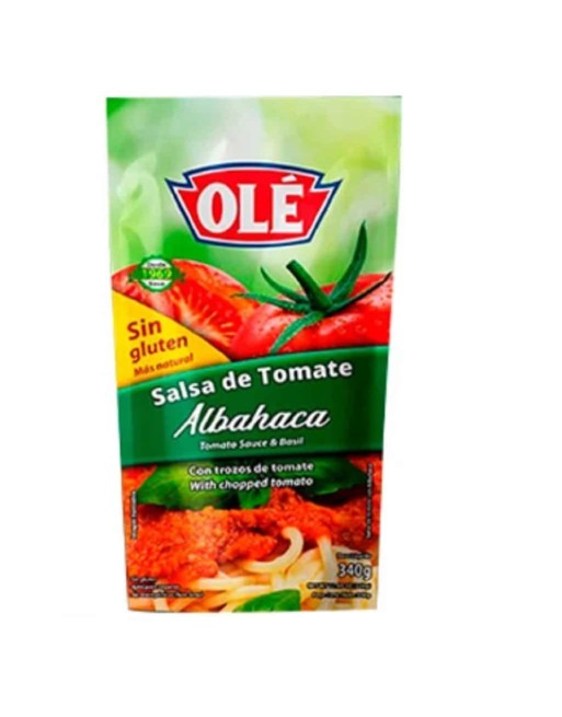 OLE SALSA DE TOMATE CON ALBAHACA 340G