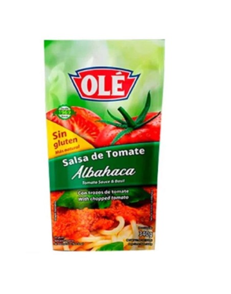 OLE SALSA DE TOMATE CON ALBAHACA 340G