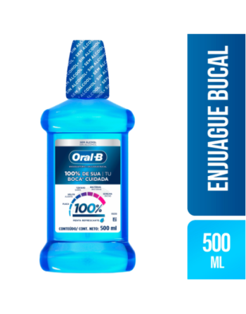 ORAL B ENJUAGUE 100% 500ML