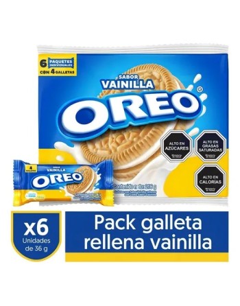 OREO GALLETAS VAINILLA  X6 216G