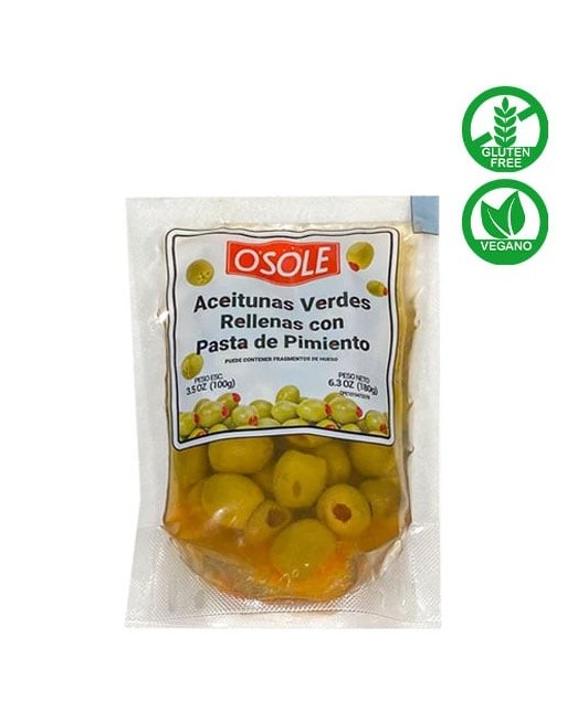 OSOLE ACEITUNAS VERDES RELLENAS CON PIMENTON 180G
