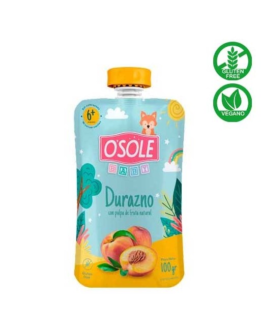 OSOLE BABY COMPOTA DURAZNO 100G