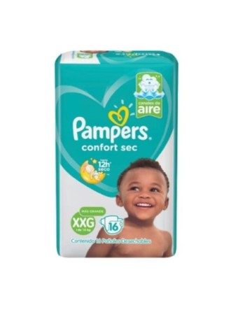 PAMPERS CONFORT SEC TALLA P 28 UND