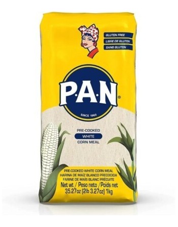 PAN HARINA DE MAIZ BLANCO 1KG