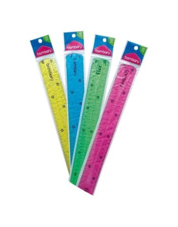 BAMBARY REGLA PLASTICA FLEXIBLE 30CMT