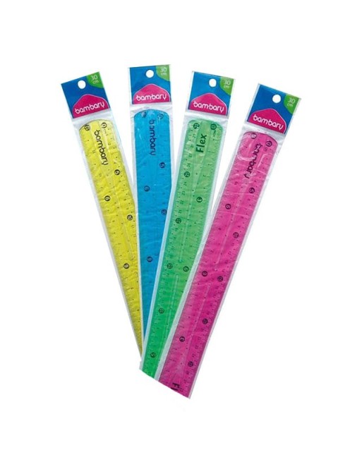 BAMBARY REGLA PLASTICA FLEXIBLE 30CMT