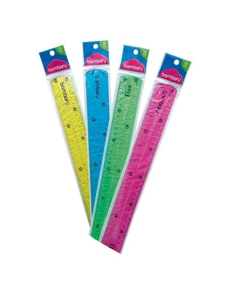 BAMBARY REGLA PLASTICA FLEXIBLE 30CMT