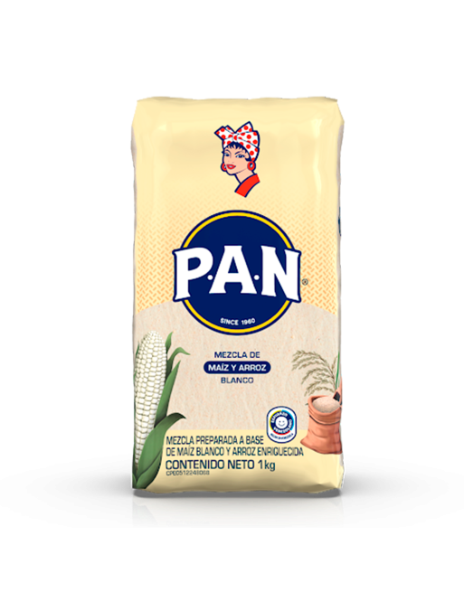 PAN HARINA MEZCLA MAIZ BLANCO Y ARROZ 1KG X20KG