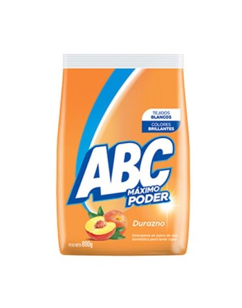 ABC MAXIMO PODER DETERGENTE EN POLVO 800G