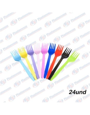 PLAST KING TENEDOR PLASTICO 24UND