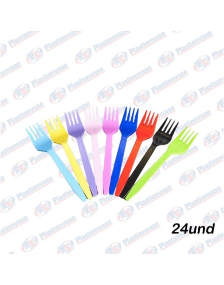 PLAST KING TENEDOR PLASTICO 24UND