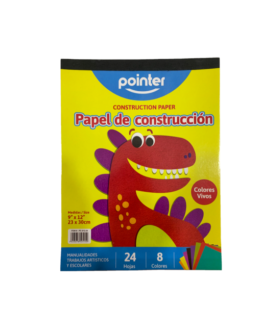 POINTER PAPEL DE CONSTRUCCION 24 HOJAS