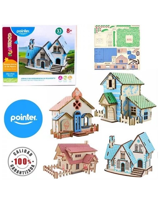 POINTER ROMPECABEZAS 3D MADERA