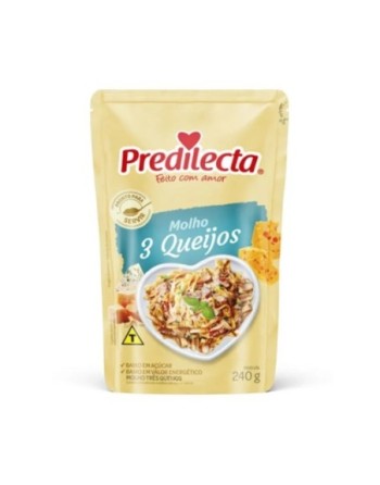 PREDILECTA MOLHO  3 QUESOS 240G