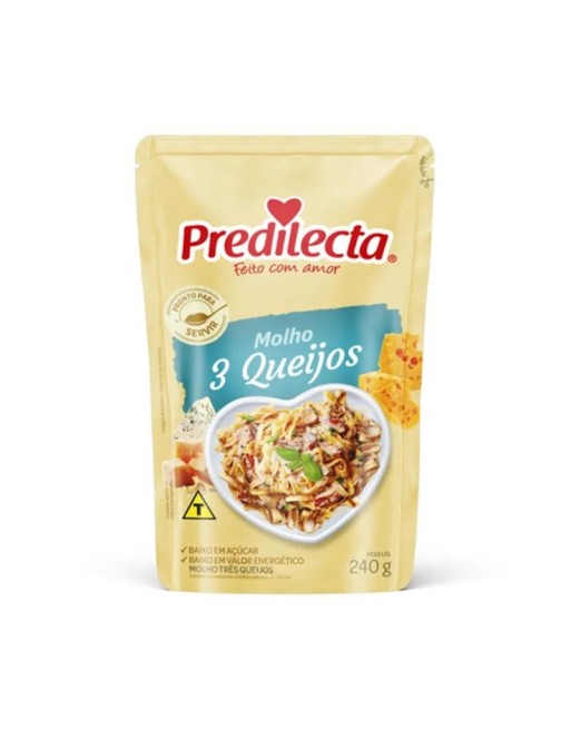 PREDILECTA MOLHO  3 QUESOS 240G