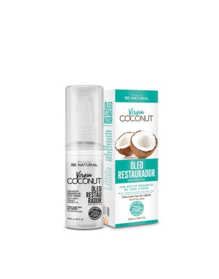 BE NATURAL VIRGIN COCONUT OLEO RESTAURADOR 50ML