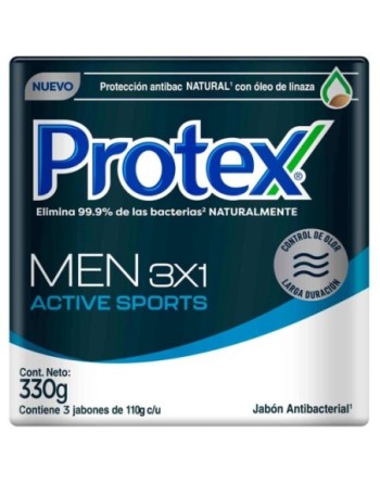 PROTEX JABON TOCADOR MEN X3 110G