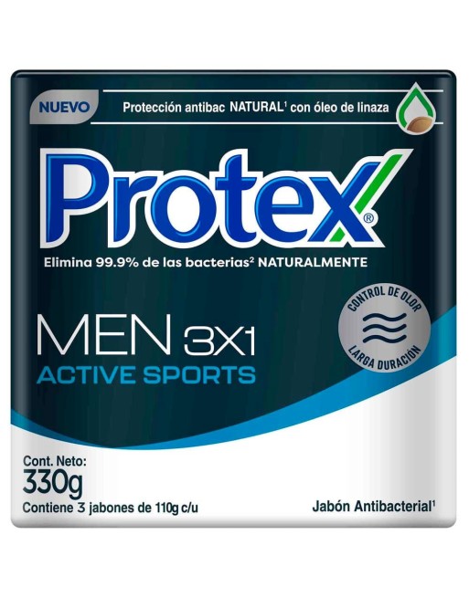 PROTEX JABON TOCADOR MEN X3 110G