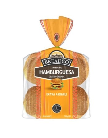 REQUETE PAN HAMBURGUESA AJONJOLI GRANDE X8UND