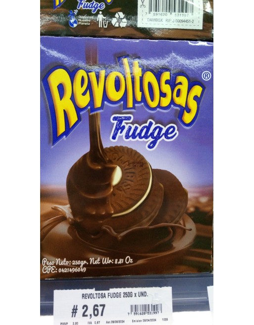 REVOLTOSAS FUDGE CHOCOLATE 250G