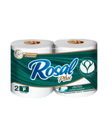 ROSAL PLUS PAPEL HIGINICO 215H VERDE X2