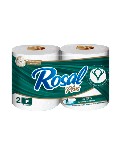 ROSAL PLUS PAPEL HIGINICO 215H VERDE X2