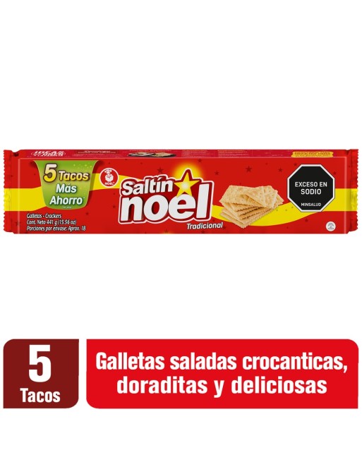 SALTIN NOEL GALLETA 5 TACOS 441G
