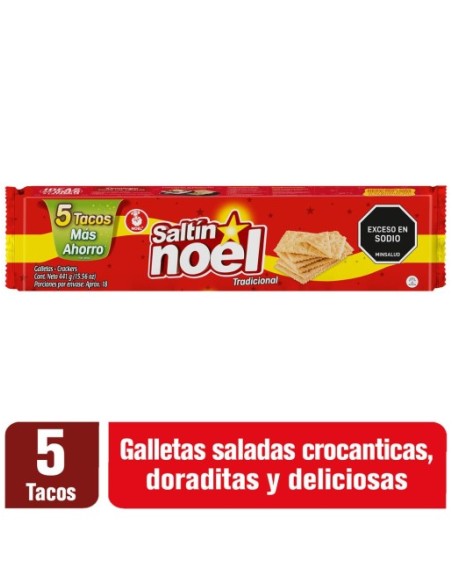 SALTIN NOEL GALLETA 5 TACOS 441G
