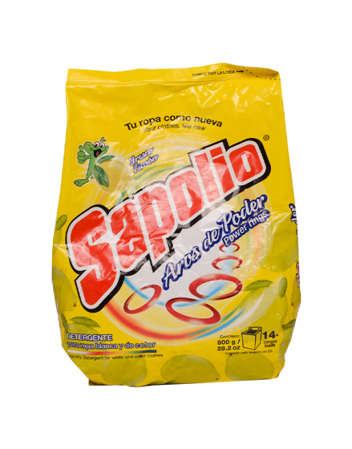 SAPOLIO DETERGENTE EN POLVO AROS DE PODER 800G
