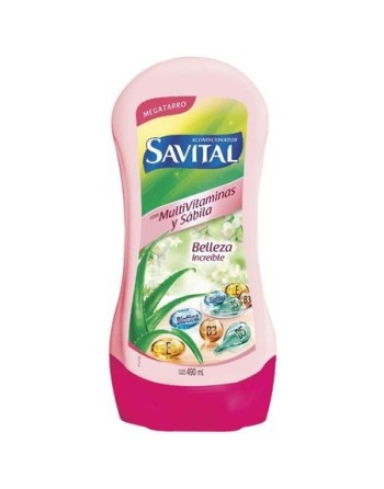 SAVITAL ACONDICIONADOR  MULTIVITAMINAS Y SABILA 490ML