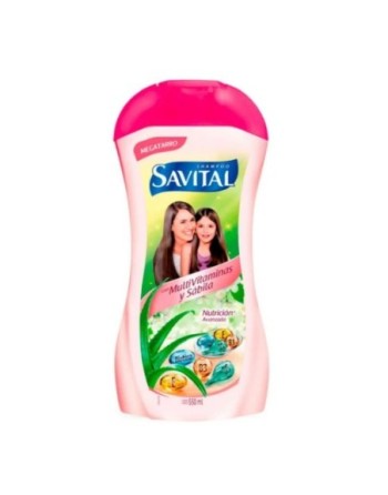 SAVITAL SHAMPOO CON MULTIVITAMINAS Y SABILA 550ML