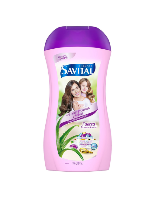 SAVITAL SHAMPOO FUSION DE PROTEINAS  Y SABILA 550ML