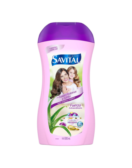 SAVITAL SHAMPOO FUSION DE PROTEINAS  Y SABILA 550ML