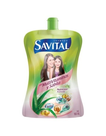 SAVITAL SHAMPOO MULTIVITAMINAS Y SABILA 100ML