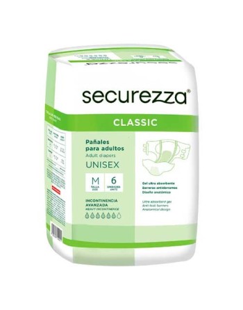SECUREZZA CLASSIC TALLA M 6 UND PAÑALES