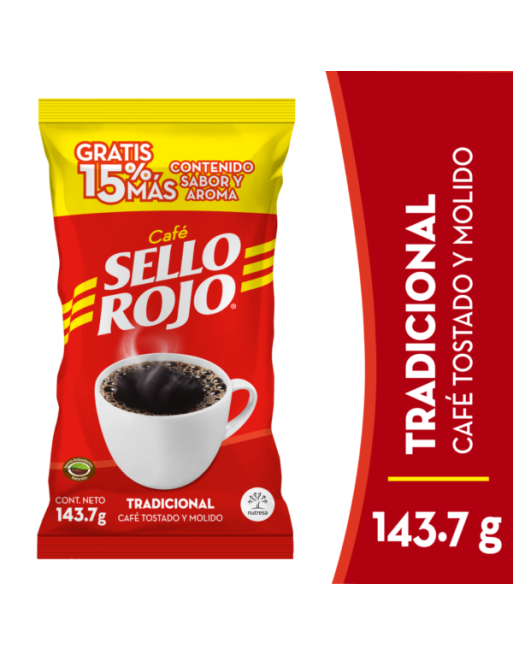 SELLO ROJO CAFE 143.7G