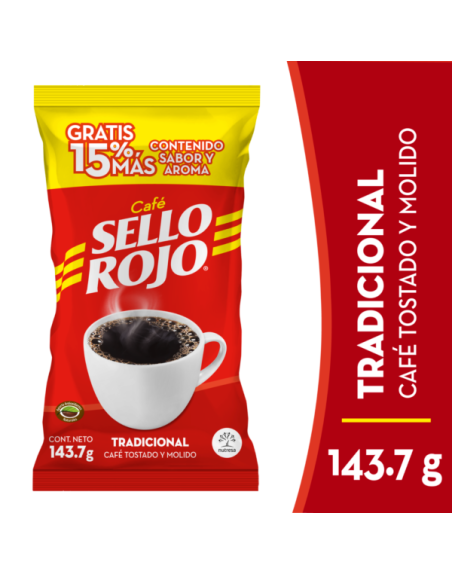 SELLO ROJO CAFE 143.7G