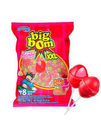 BIG BOM CHUPETA FRESA X48UND