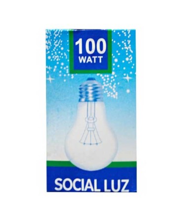 SOCIAL LUZ BOMBILLO INCANDECENTE 100WATT