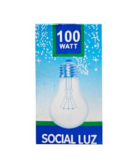 SOCIAL LUZ BOMBILLO INCANDECENTE 100WATT