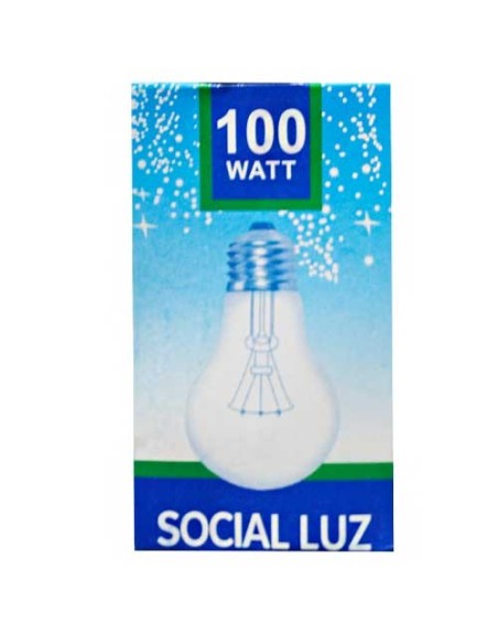 SOCIAL LUZ BOMBILLO INCANDECENTE 100WATT