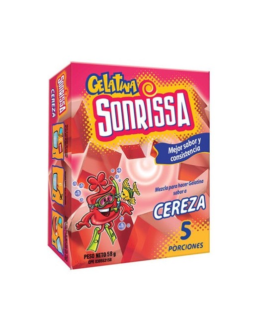 SONRISSA GELATINA CEREZA 66G